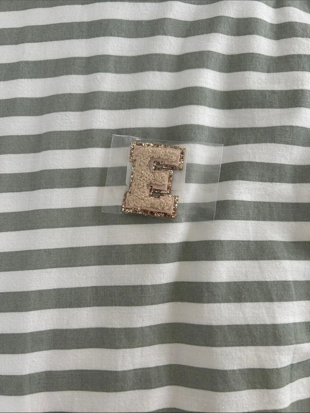 Stoney Clover Lane mini E patch in Sand